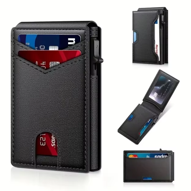 Porte-cartes anti-RFID design fin et décontracté