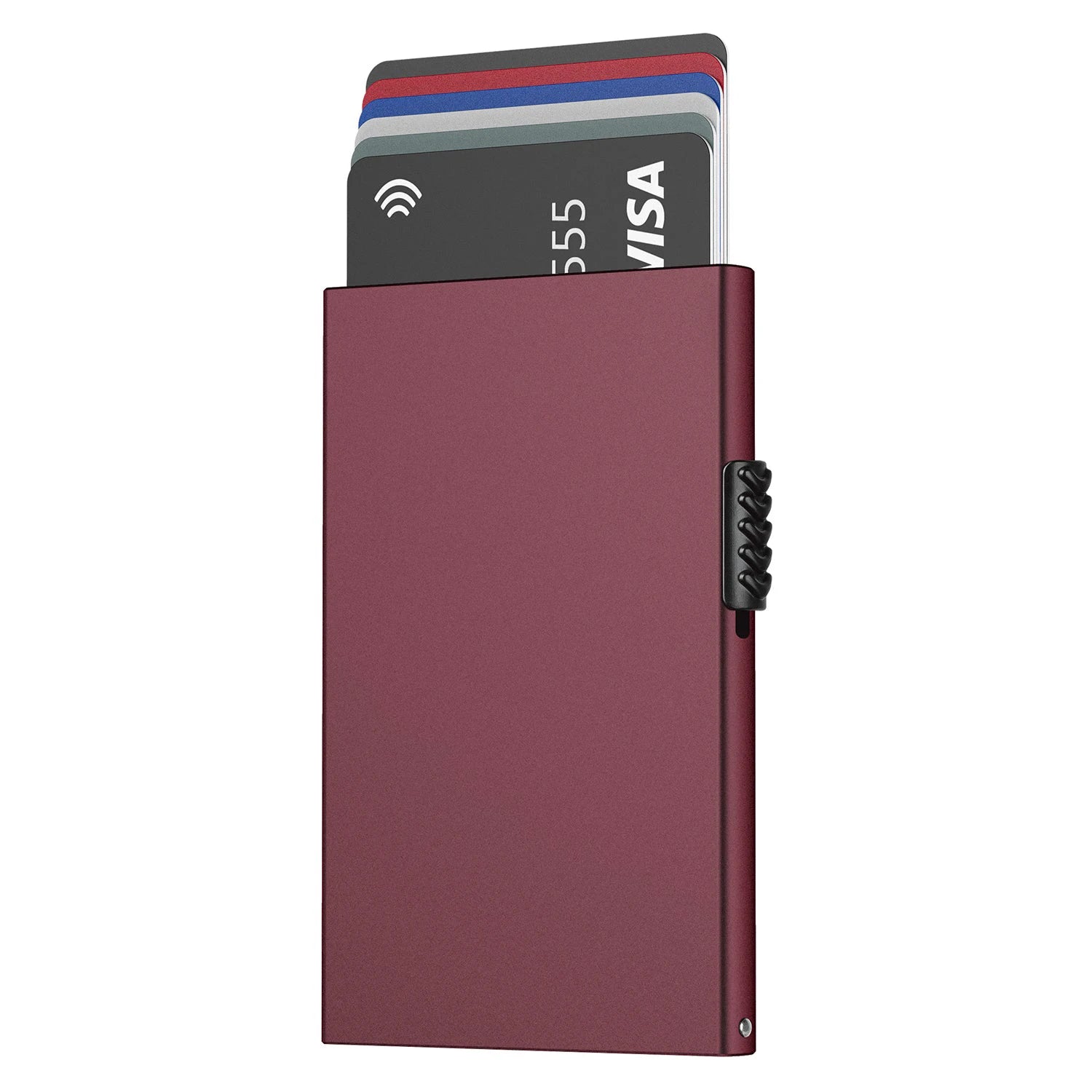 Porte-cartes anti-RFID minimaliste en aluminium compact