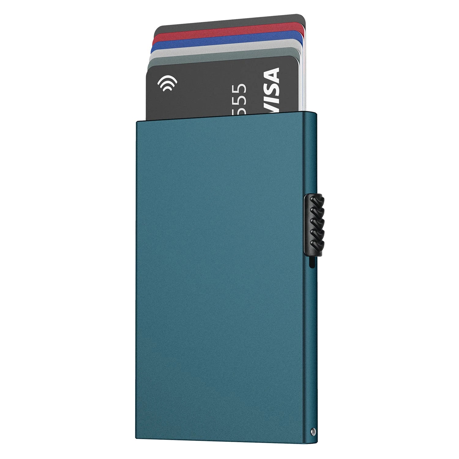 Porte-cartes anti-RFID minimaliste en aluminium compact