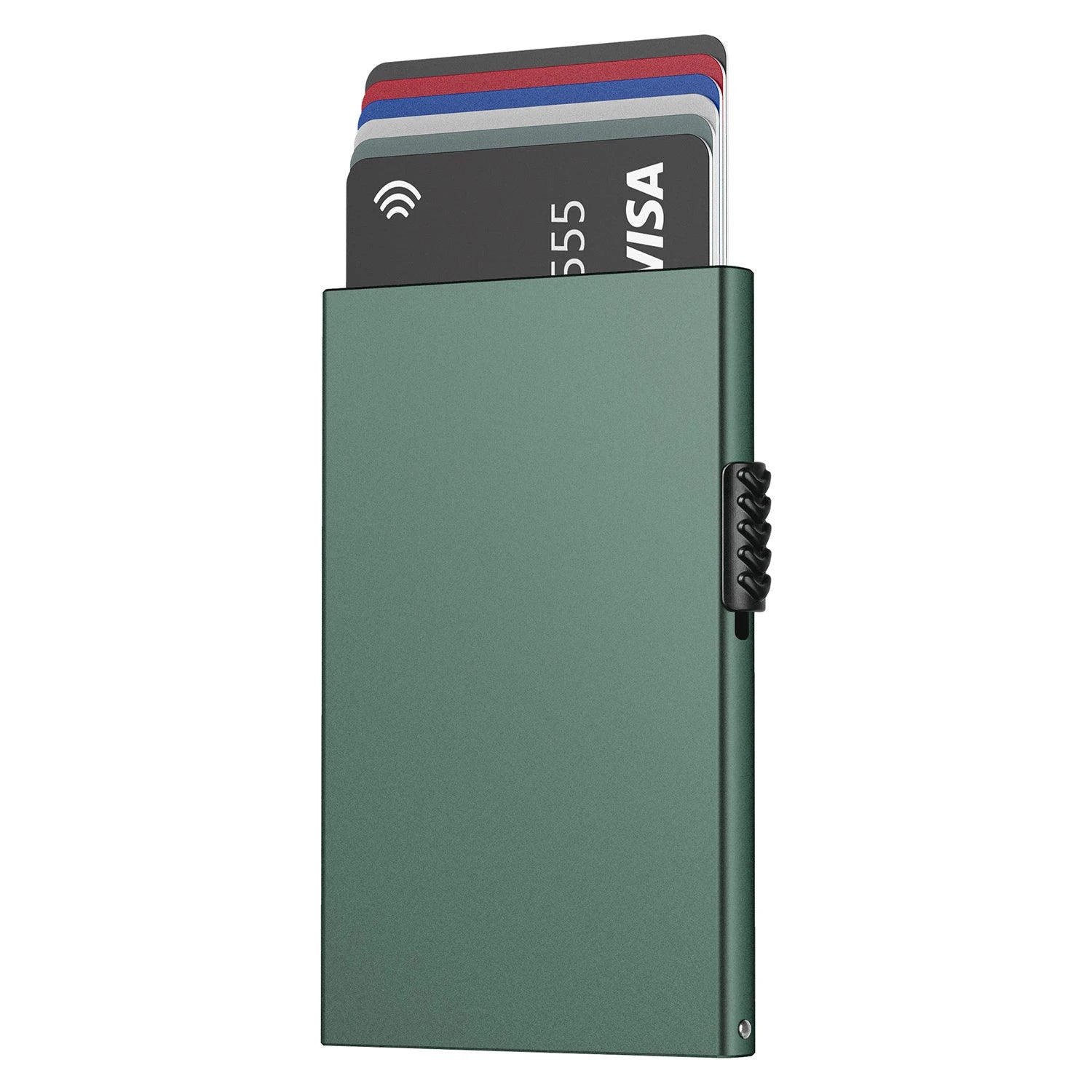 Porte-cartes anti-RFID minimaliste en aluminium compact