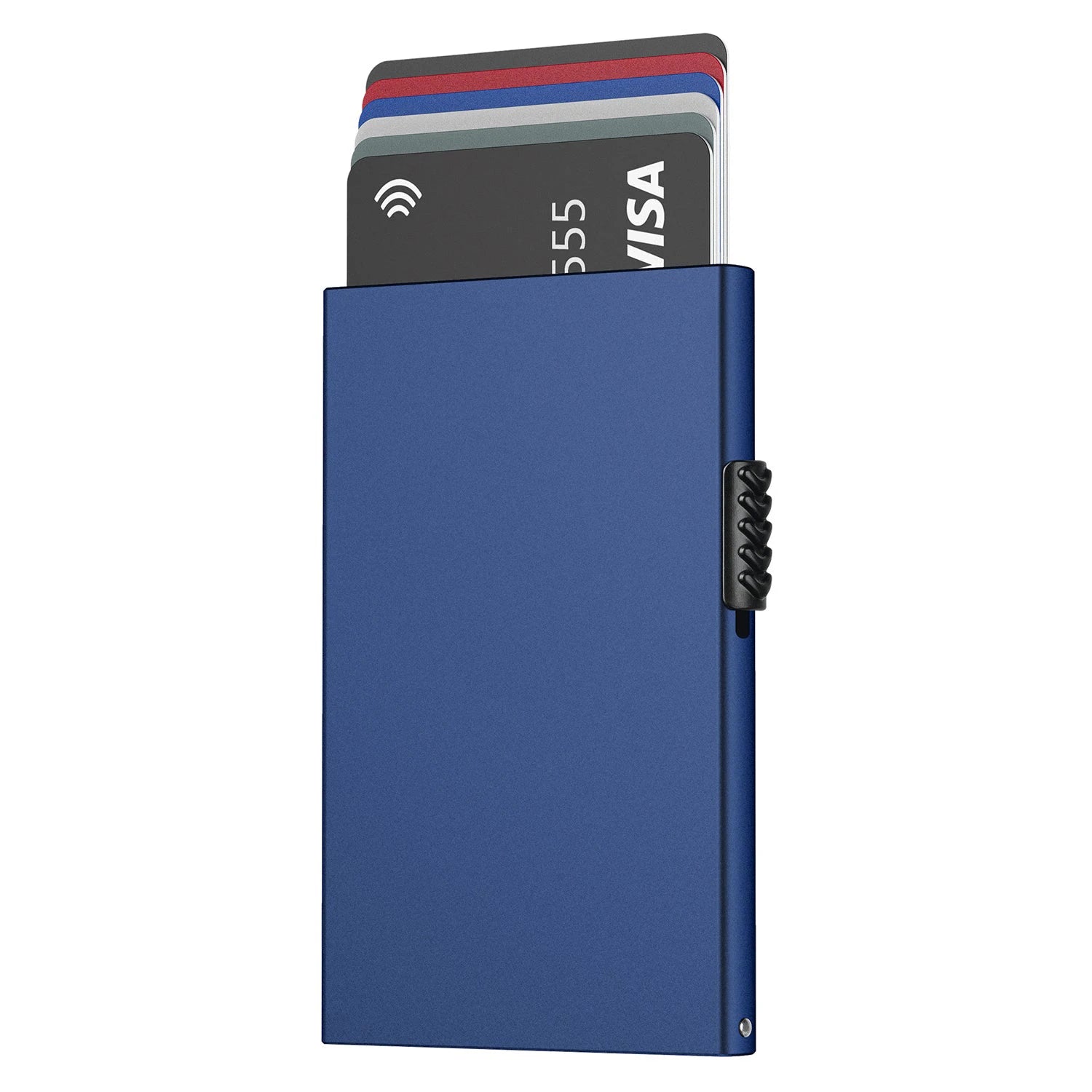 Porte-cartes anti-RFID minimaliste en aluminium compact