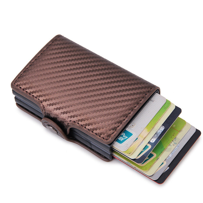 PORTE-CARTES HEXAGONE CARBONE