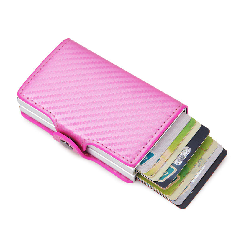 PORTE-CARTES HEXAGONE CARBONE