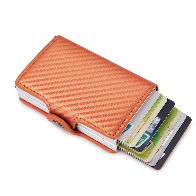 PORTE-CARTES HEXAGONE CARBONE