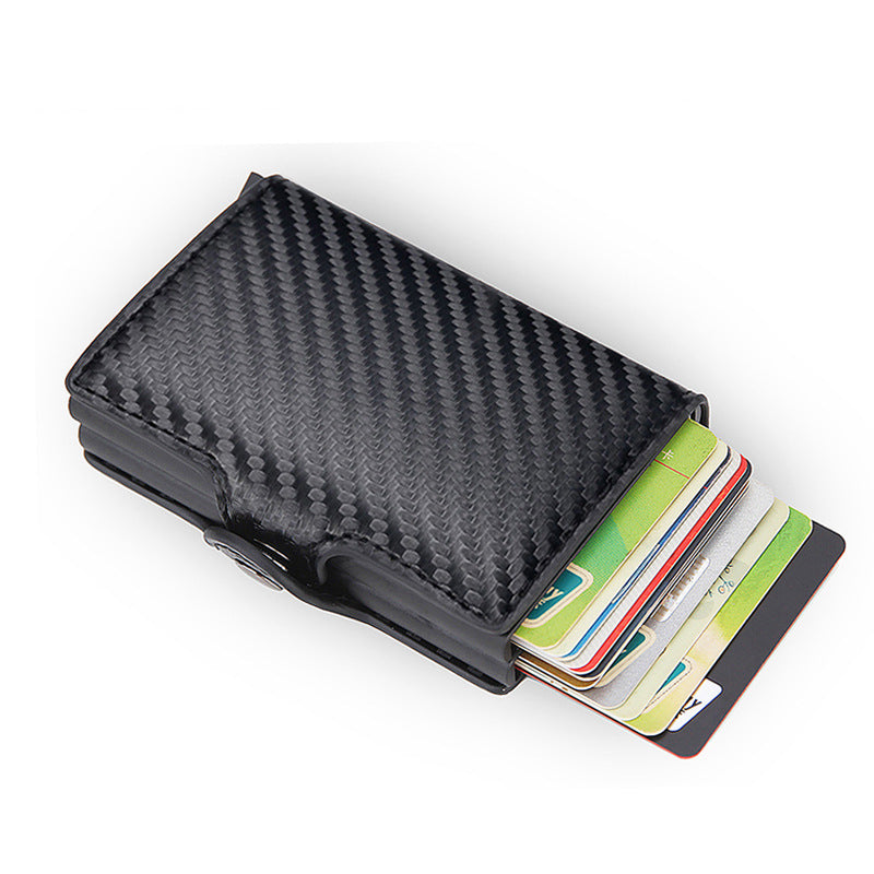 PORTE-CARTES HEXAGONE CARBONE